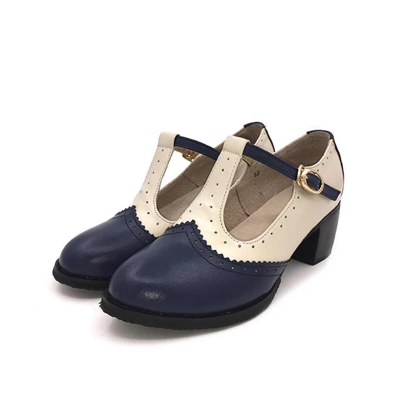 Т-образные туфли на высоком каблуке женские ручной работы из натуральной кожи