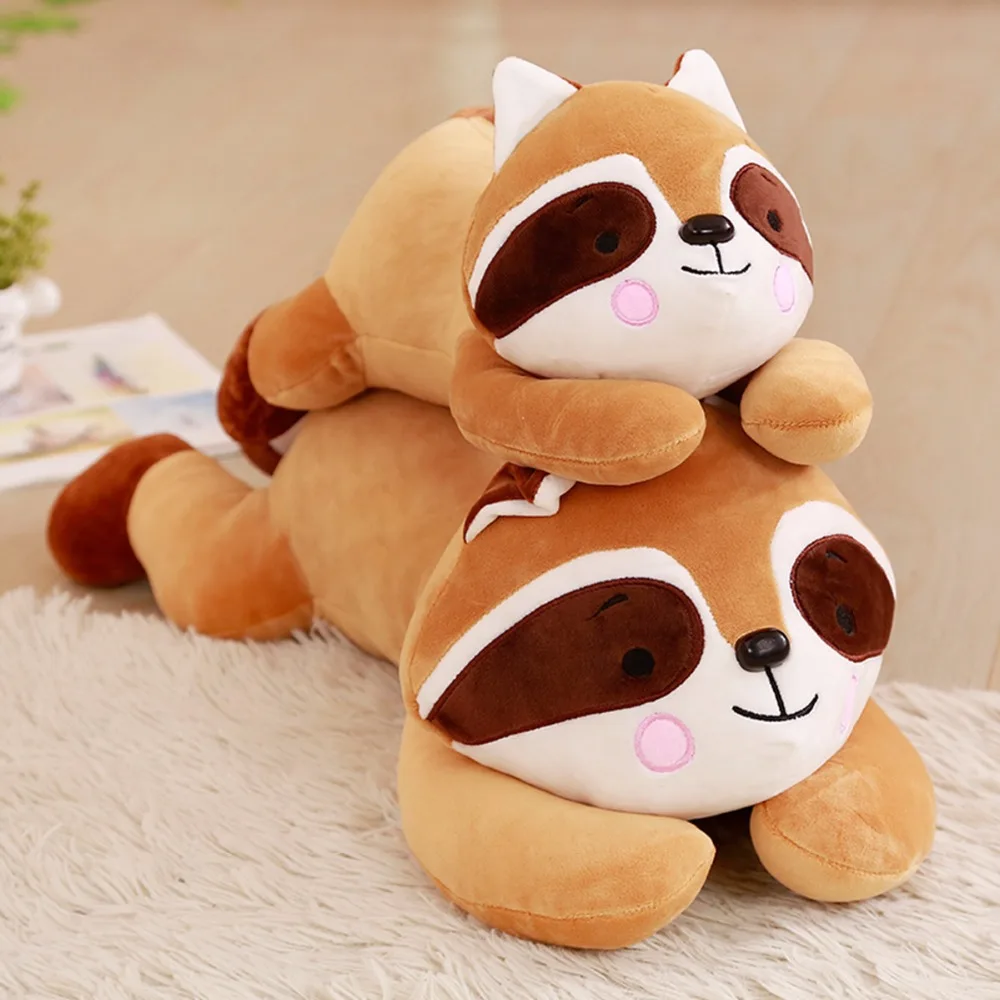 

40cm 50cm Cute Raccoon Kawaii Stuffed Bear Animals Baby Birthday Home Decor Plush Doll Kids Toy Gift