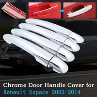chrome car door handle cover for renault espace iv 20032014 trim set exterior accessories 2004 2006 2007 2008 2010 2012 2013