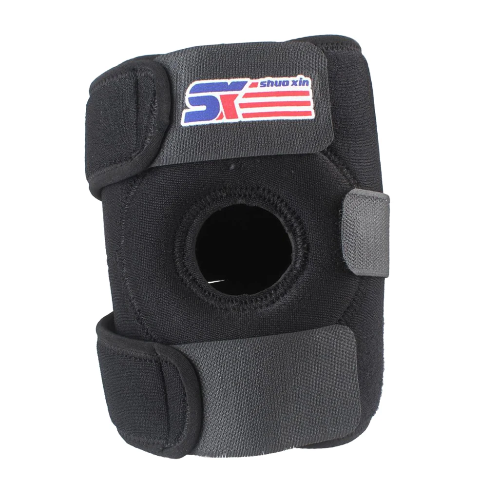 

Wrap Around Knee Brace Support Adjustable Open Patella Compression Brace