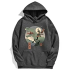 Мужские модные пуловеры с капюшоном в виде самурайского динозавра
