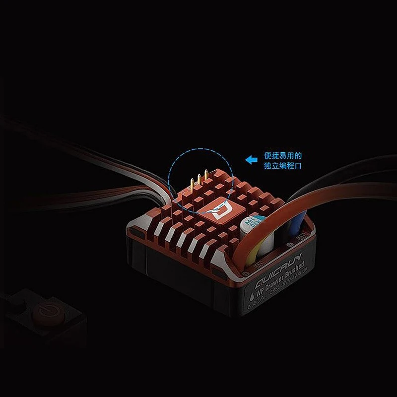 HobbyWing QuicRun 1080 80A 860 60A 1060 60A матовый электронный регулятор скорости ESC для радиоуправляемого автомобиля водонепроницаемый