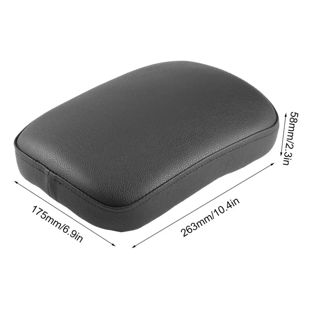 

Lightweight Durable Motorcycle Rear Accessories Rectangular Pillion Passenger PAD Seat 8 Suction CUP For Custom Chopper NEW