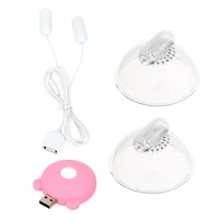 breast pump enlarge breast massager nipple sucker vibrator sex toys for women 10 frequencies usb recharge clitoris massager