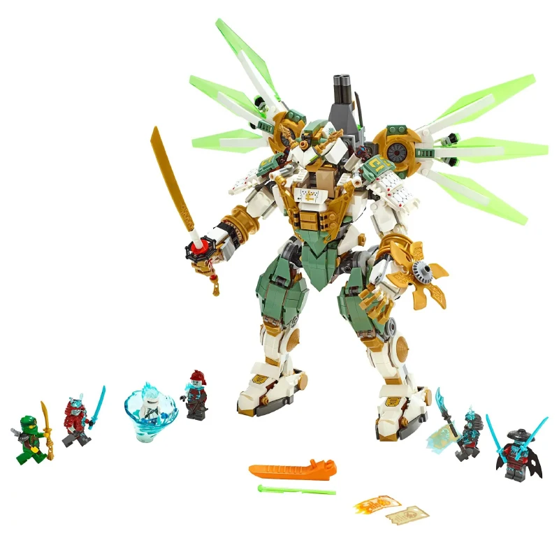 

New Ninja Lloyd's Titan Mech Building Blocks with Figures Compatible Ninjagoes Movie Classic Robot Model Sets Bricks DIY Toys