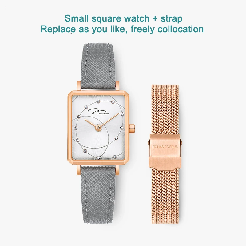 

Ins Wind Ladies Quartz and Fashion Small Square Watchï¼ˆThere is only one belt, the steel belt needs to be purchased separatelyï¼‰