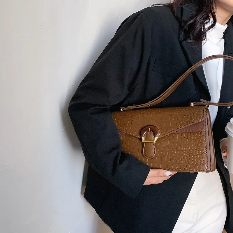 

Новинка Осень-зима 2021, модная женская сумка через плечо, сумка-мессенджер в западном стиле с каменным узором