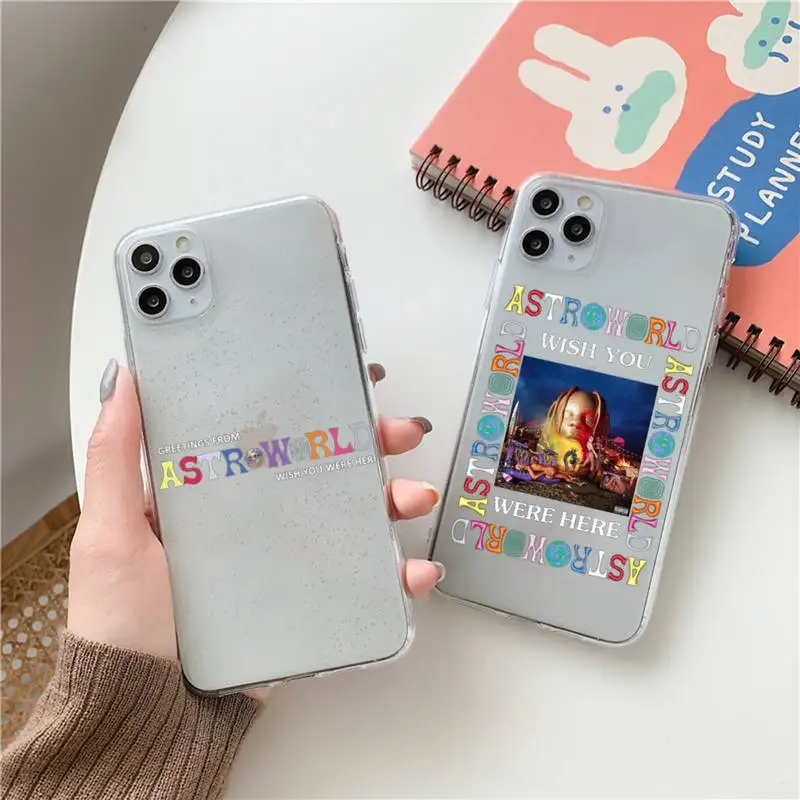 

Travis Scotts Astroworld Phone Case Clear Transparent for iPhone 11 12 13 mini pro XS MAX 8 7 6 6S Plus X 5S SE XR 2020