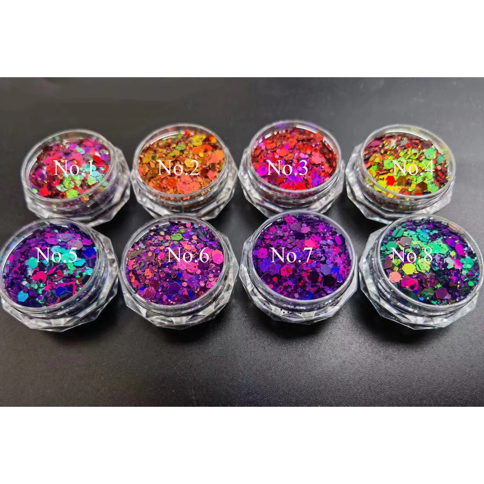 Новое поступление смешанные Блестки цвета хамелеон массивные блестки Nair