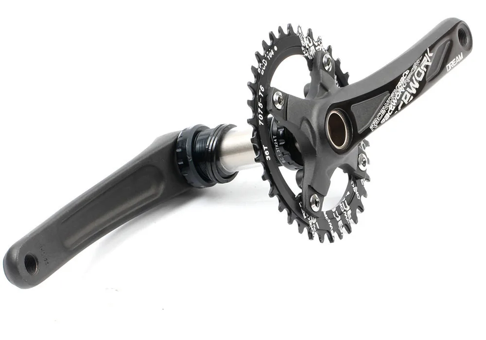 Велосипедный Кривошип 104BCD MTB велосипедный шатун из алюминиевого сплава с нижней велосипедной шатуной 175 мм 32T 34T 36T 38T пластина