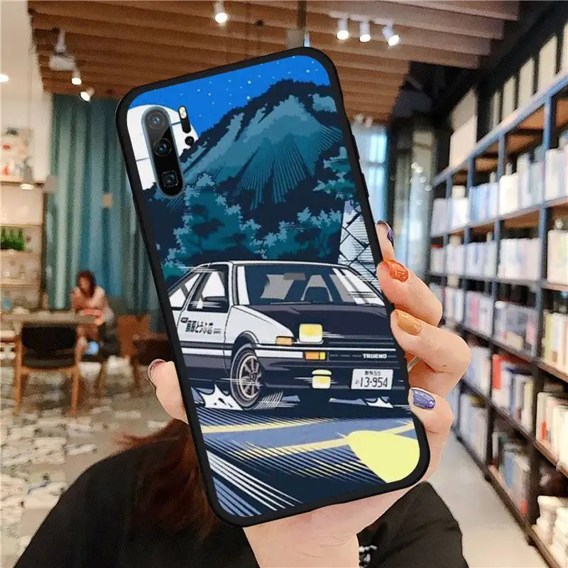 

Initial D Anime AE86 Phone Case For Huawei honor Mate P 9 10 20 30 40 Pro 10i 7 8 a x Lite nova 5t Soft silicone funda