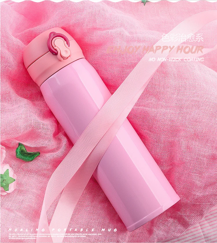 Изолированная мини кружка для молока и кофе 500 мл без бисфенола А термос из