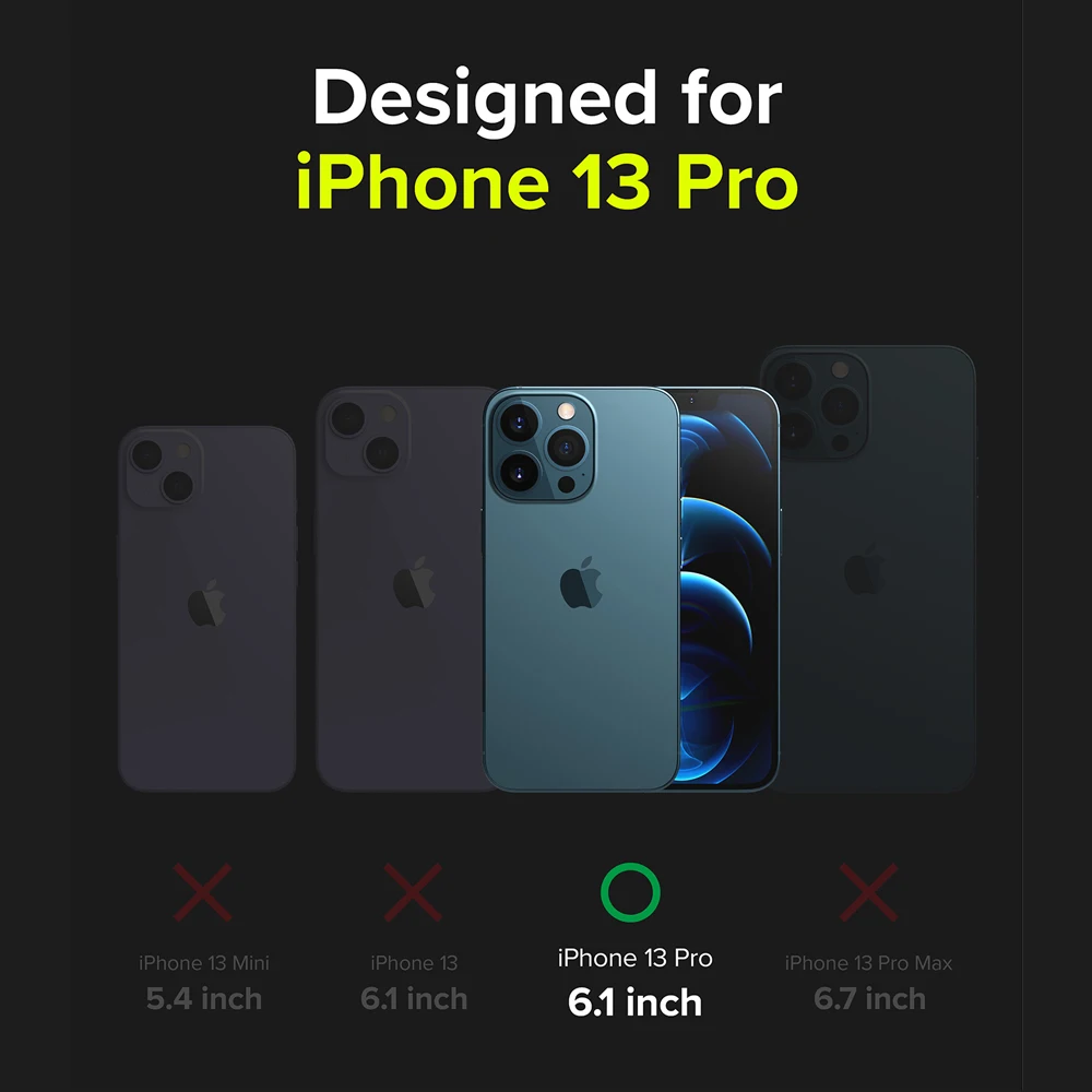 Чехол Ringke Fusion-X совместимый с iPhone 13 Pro жесткая задняя Противоударная продвинутая
