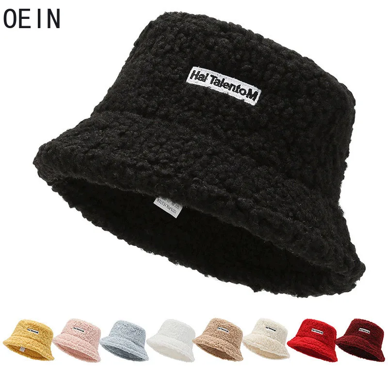 

Fashion Women Warm Bucket Hats Lady Autumn Winter Outdoor Panama Fisherman Cap Hat For Women