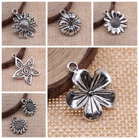 charms for jewelry making kit pendant diy jewelry accessories beautiful flowers charms