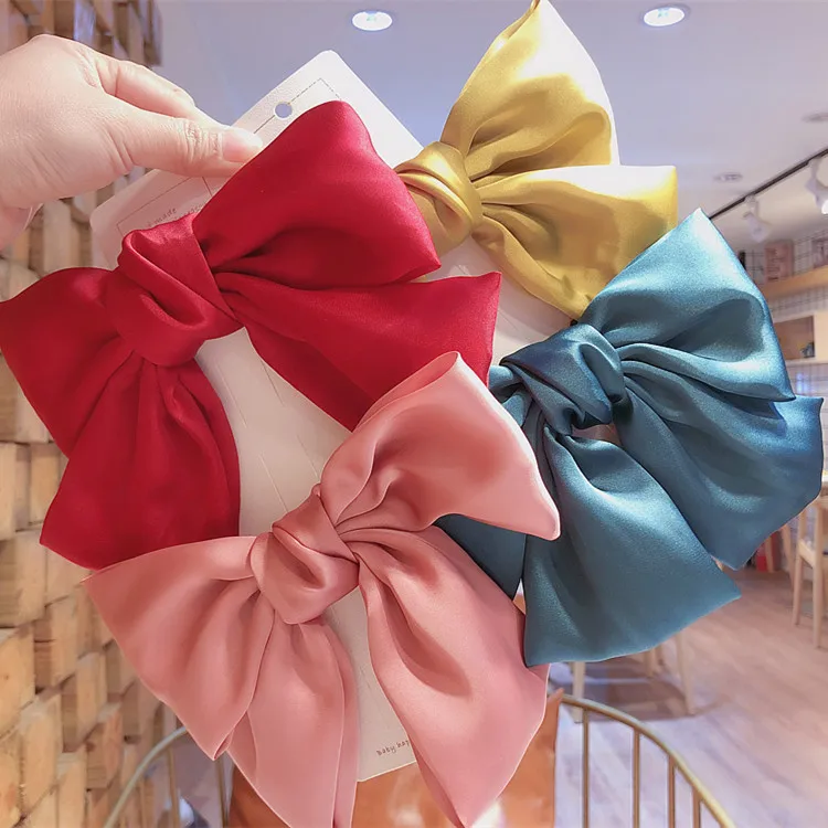 Женский тканевый зажим для волос однотонный краба аксессуар в Корейском стиле |