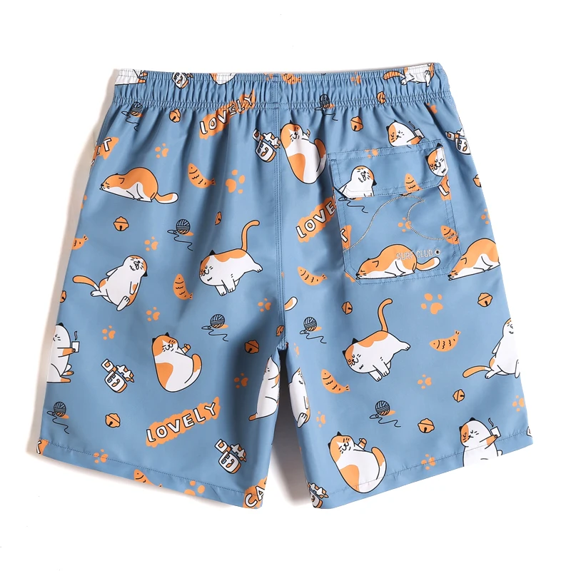 Gailang сексуальные мужские плавки мультяшный принт купальник с принтом кошки шорты