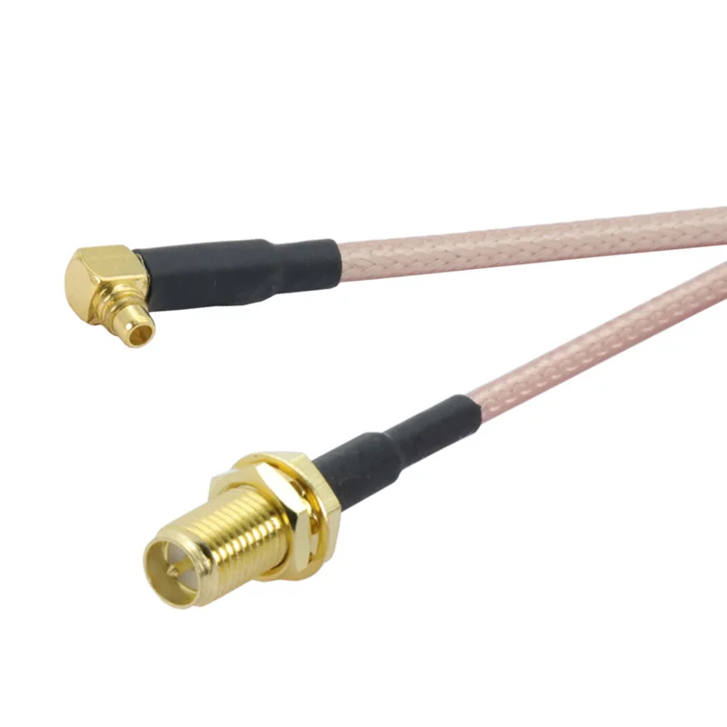 10 шт./лот Прямоугольный штекер MMCX к RP SMA Female RG316 ОТРЕЗОК кабеля RF коаксиальный