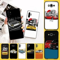 huagetop tokyo jdm drift sport car soft black phone case for samsung note 7 8 9 10 lite plus galaxy j7 j8 j6 plus 2018 prime
