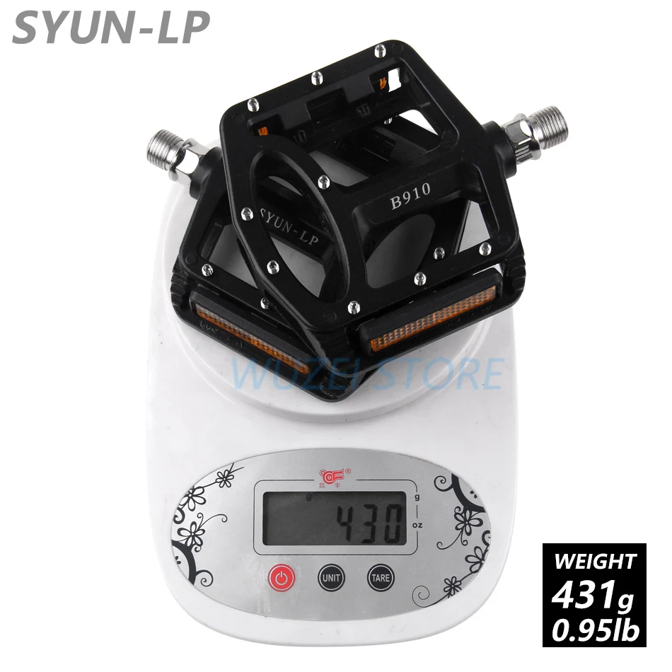 B910 Black SYUN LP-B910 педали MTB велосипедные противоскользящие педали Сверхлегкий подшипник палин педали велосипедные аксессуары - Цвет: B910 Black