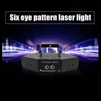 sound control six eye laser dj dance bar coffee christmas family party party disco effect lighting system