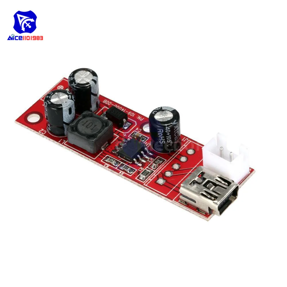 Diymore DC-DC 3,5-8 в до 9 в повышающий преобразователь питания Повышающий Модуль с адаптером 2Pin провод для DSO138