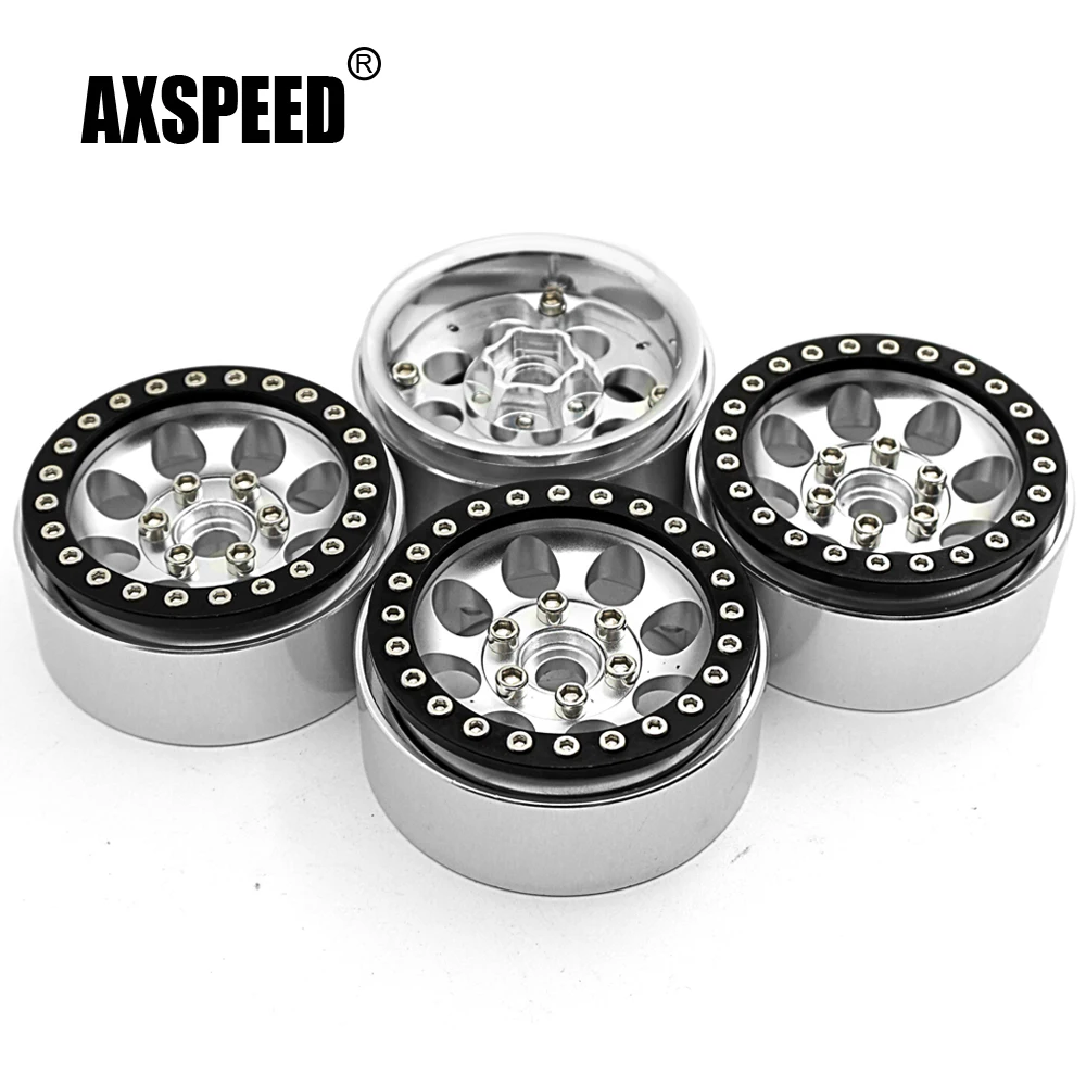 Колесные диски AXSPEED 4 шт./лот 1 9 дюйма из сплава Beadlock для радиоуправляемого