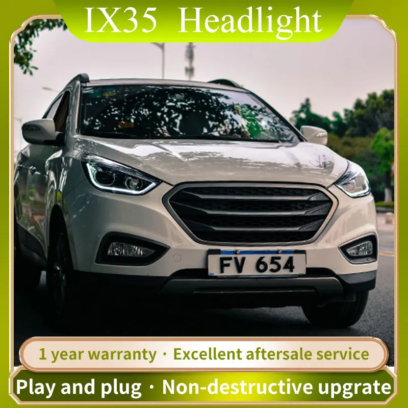 

Для HYUNDAI Tucson IX35 светодиодная фара черный корпус 2010-2015