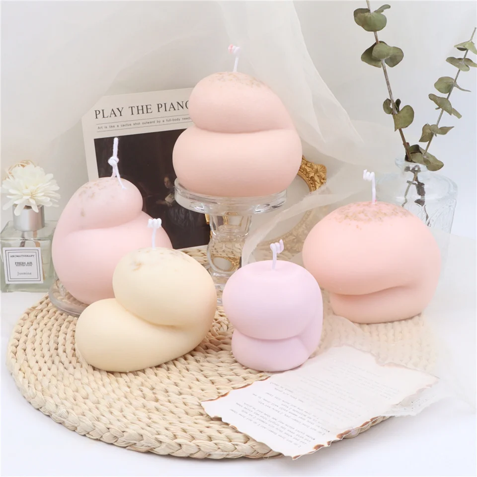 

2022 New Aromatherapy Candle Silicone Mold DIY Handmade Soap Gypsum Clay Resin Crafts Making Mould Home Decoration Ornaments