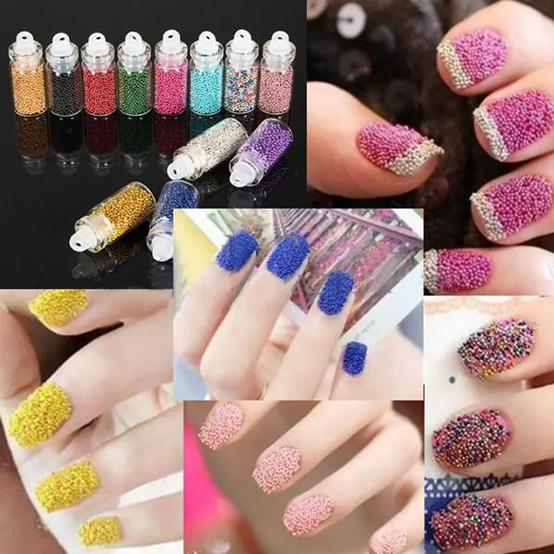 12 шт./компл. бутылок ногтей искусство икры блестящие шарики для украшения ваших