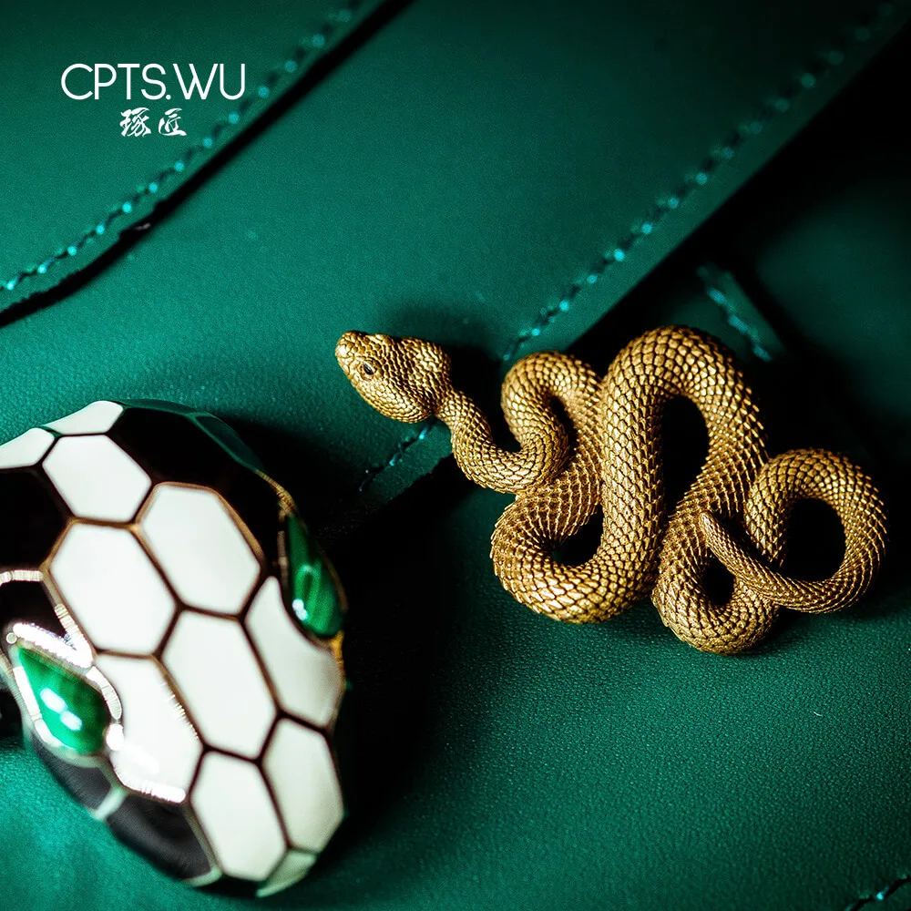 COPPERTIST.WU брелок в виде змеи ожерелье Dope Мужская цепочка с кулоном ручной работы из