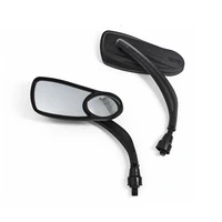 universal retro prince motorcycle wide angle field 10mm mirror blind spots rearview reverse auxiliary len