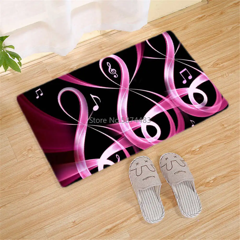 Домашний Декоративный дверной коврик пианино клавиатура музыкальные ноты