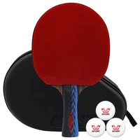 professional table tennis racket 6 star single racket with high quality bag racquet sports ping pong paddle rubber bats