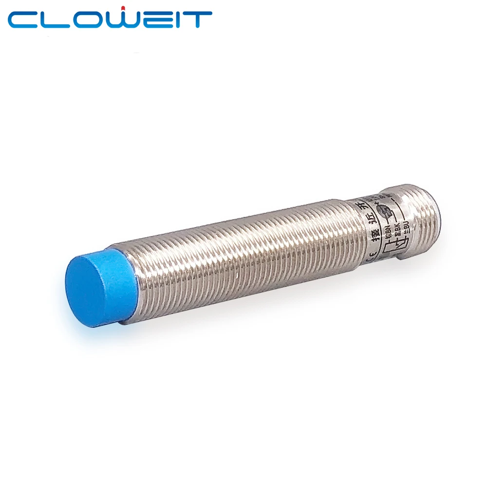 Cloweer IP65 M12 индуктивный бесконтактный датчик NPN PNP DC10 30V 4pin Connect цилиндрические