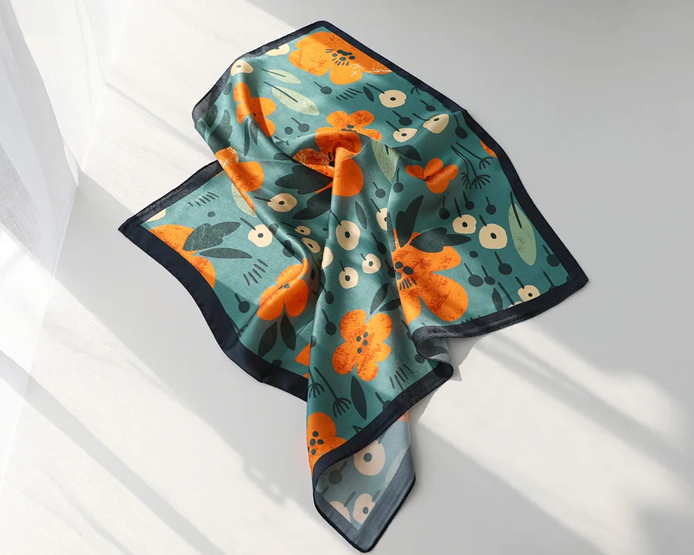 Роскошный брендовый 100% шелковый шарф модные пляжные палантины женский платок