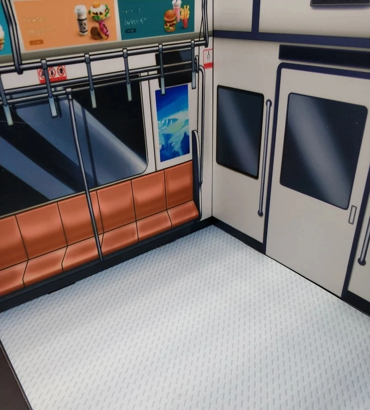 

1/12th ob11 Tram Subway Background Soldier Scene Accessories Fit 6 Inch Action Figure Toys