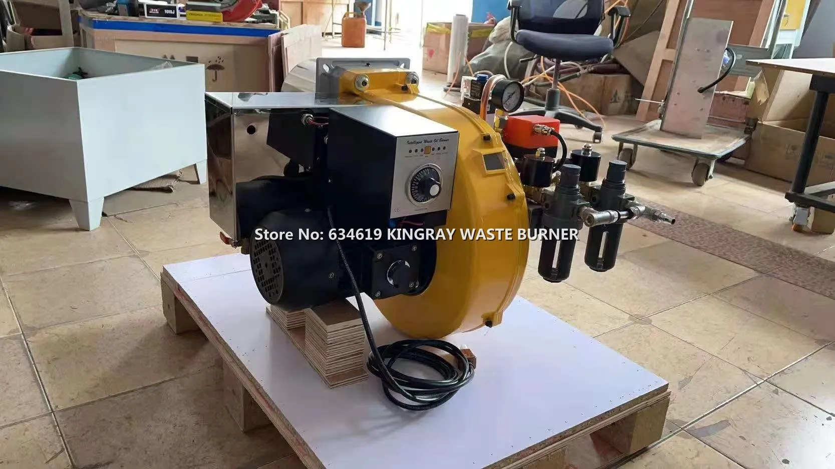 Двухступенчатый паровой котел мощностью 460 кВт используется горелка для