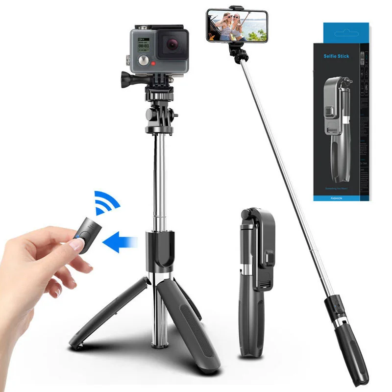 

Bluetooth Selfie Stick Remote Control Tripod Extendable Monopod Foldable Tripod For Iphone Android Phone Camera Selfie Stick