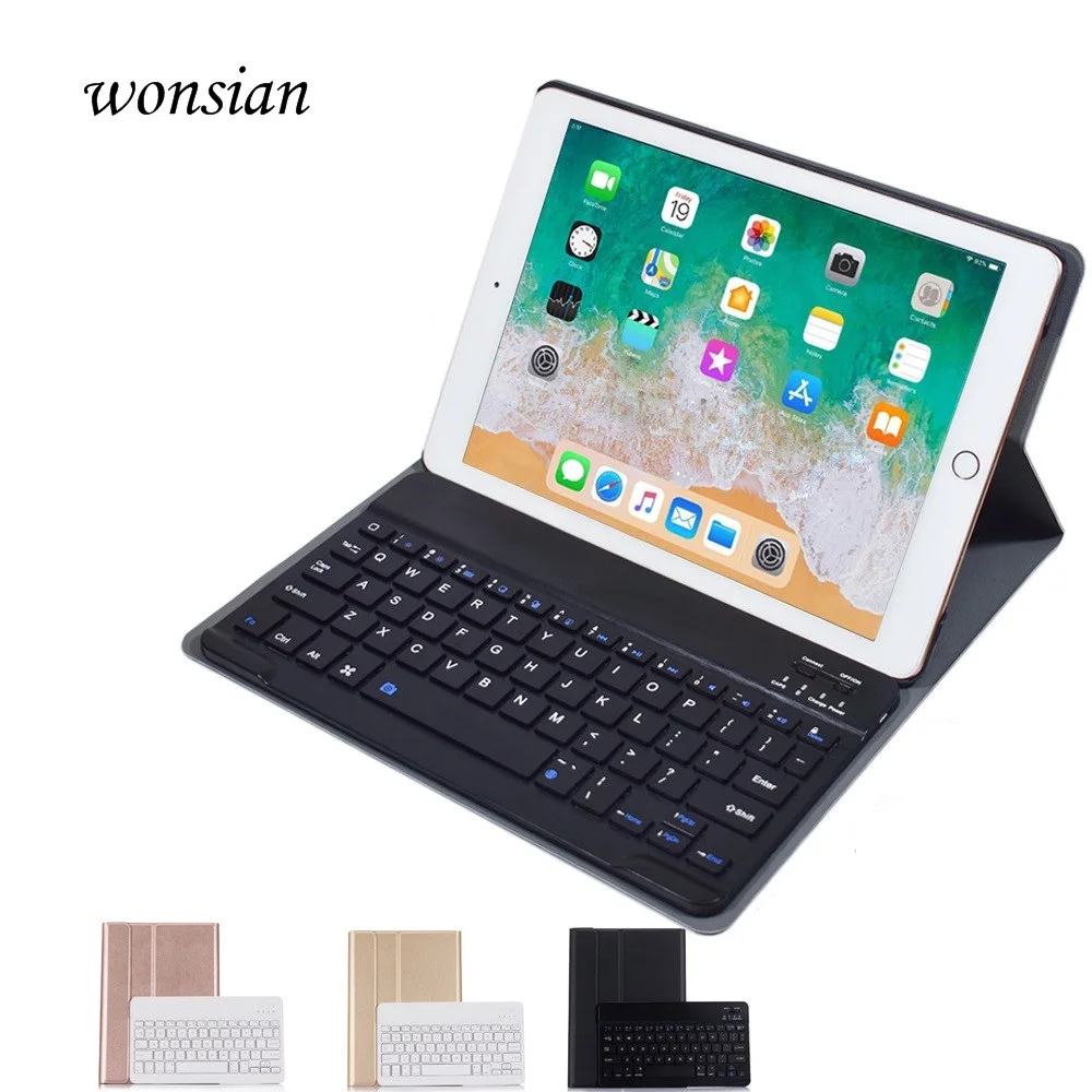 Для iPad 2018 чехол для клавиатуры с карандашом 9 7 2017 5-го 6-го поколения Bluetooth Русский