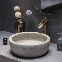 4215cm bowl art ceramic countertop washbasin oval european bathroom shampoo sinks washbasin wash hand basins