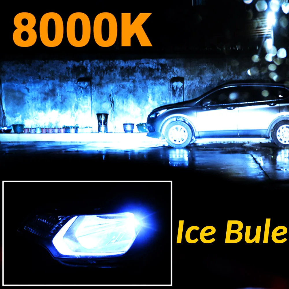 ASLENT 2 шт. C6 лампы Авто H8 H11 H7 H4 H1 9005 9006 H3 светодиодный фары 3000K желтый 6500K белый 8000K 72W