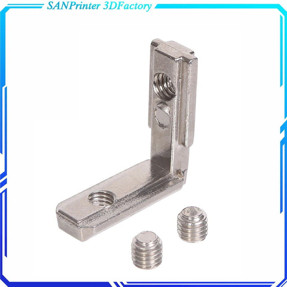 Т-образное гнездо L Форма Алюминий угол кронштейн угловой интерьер совместных