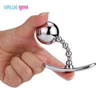 pull bead metal anal plugs go out to wear a boat anchor base anal plug anal dilator adult sex toys