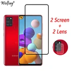 Закаленное стекло для Samsung Galaxy A21S, Защита экрана для Samsung Galaxy A21S, A52, A72, M12, M22, M52, A22S, стекло на камеру для Samsung A21S