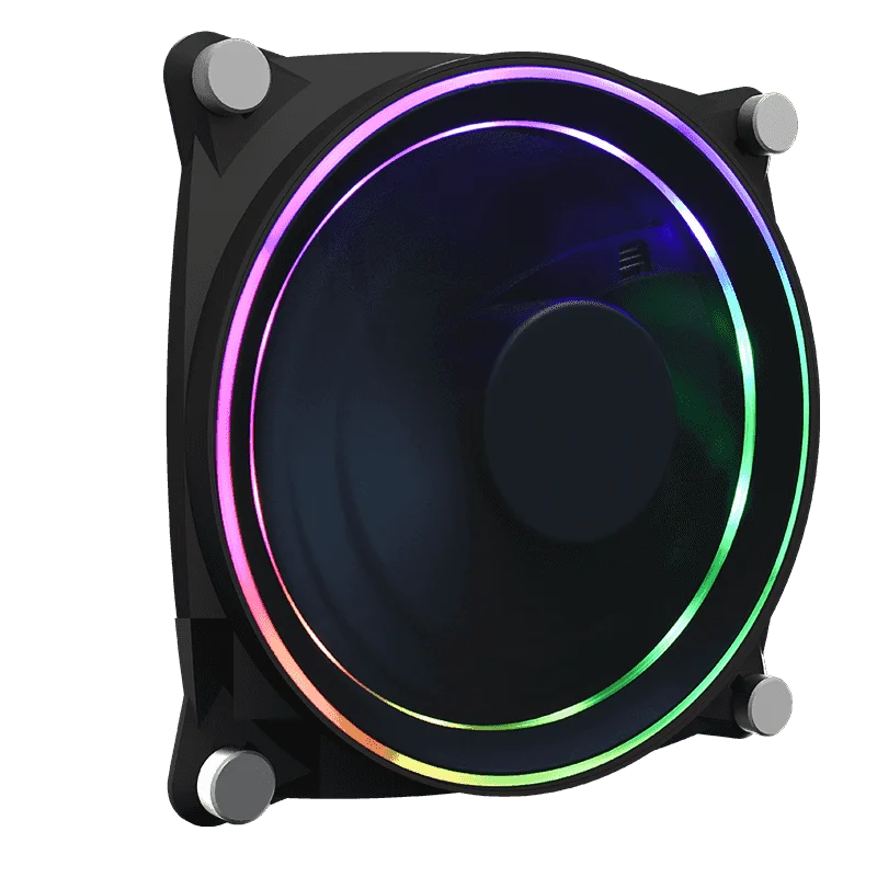 GAMEMAX-GMX-12-DBB PC чехол охлаждающий вентилятор 12 см двойное кольцо большая чаша ARGB |