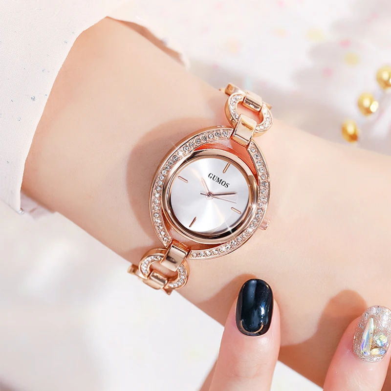 Enlarge 2022 Pretty Decorate Watches For Women Luxury Quartz Watches Fashion Diamond Setting Regalos Luxo Relogio Feminino Montre Femme
