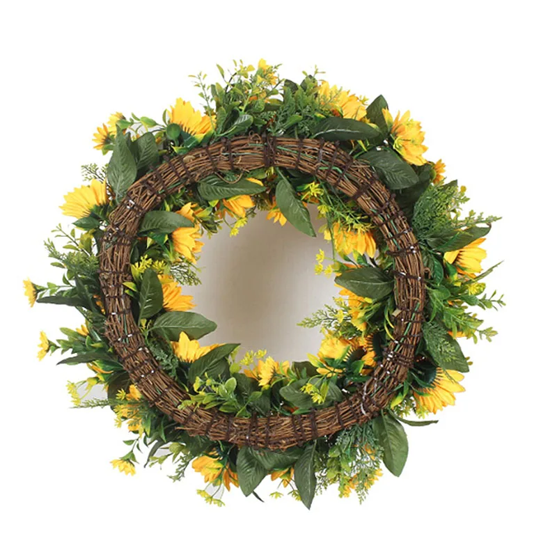 

Sunflower Ring Medium 40cm Simulated Silk Flower Door Wall Decoration