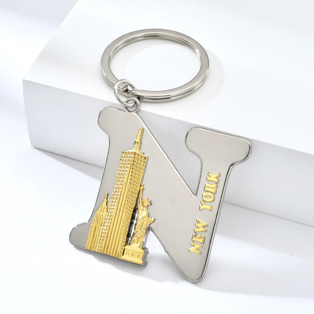 Серебряный Цвет N персонажа Нью Йорк Эмпайр Стейт скульптура в виде здания