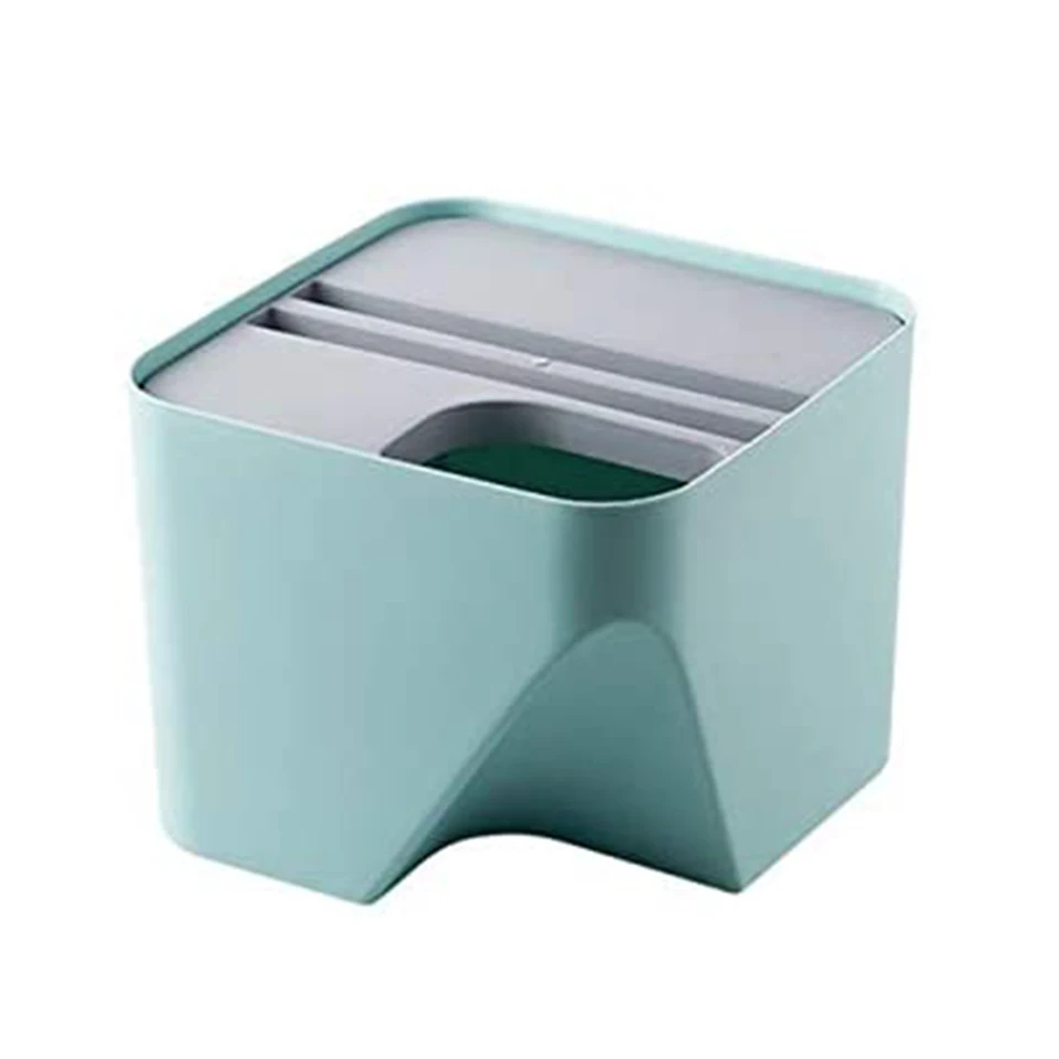 

Kitchen Trash Can Stacked Sorting Trash Bin Recycling Bin Household Dry and Wet Separation Waste Bin Rubbish Bin for Bathroom